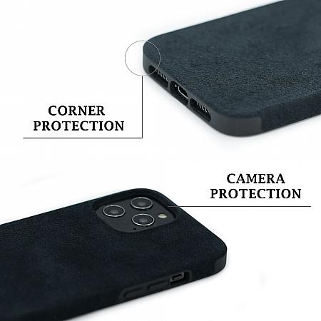 iPhone 12 Pro Max accessori per telefoni con custodia eco-compatibile alla moda eco alcantara qualità tpu