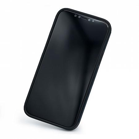 iPhone 12 Mini custodia ibrida antiurto in alcantara antiurto nera antiurto slim precisa